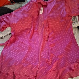 Victoria's Secret Pink Polka Dot Robe